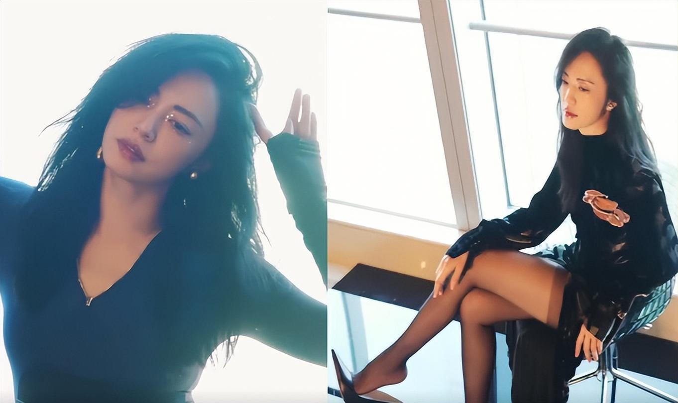 姚晨个人资料简介（43岁姚晨拍豹纹写真！黑丝袜衬托大长腿，风情万种姿势大胆抢眼）