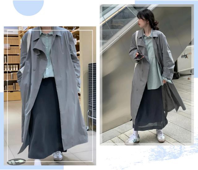 格子衬衫外套搭配秋冬（衬衫薄外套早春最in穿搭）(13)