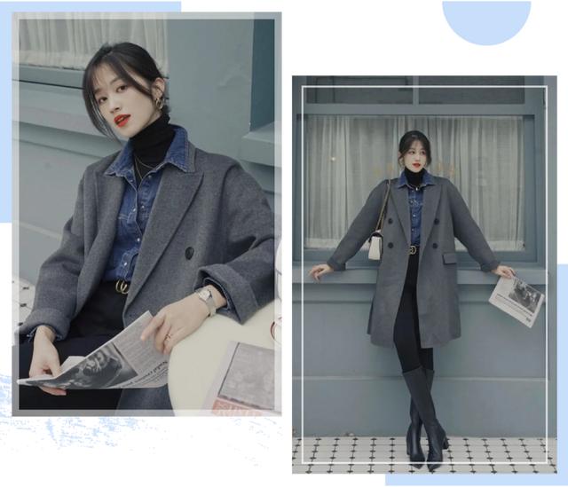 格子衬衫外套搭配秋冬（衬衫薄外套早春最in穿搭）(21)