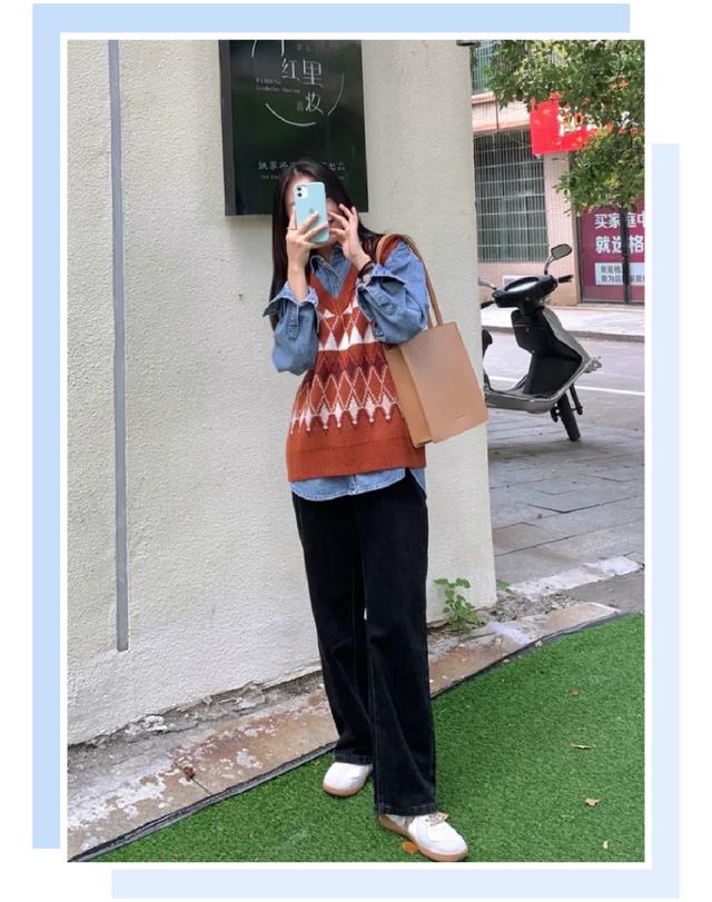 格子衬衫外套搭配秋冬（衬衫薄外套早春最in穿搭）(17)