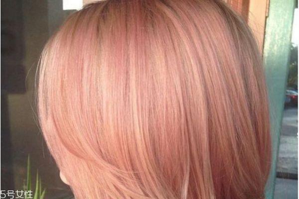 玫瑰金发色显白吗 玫瑰金发色掉色后图片