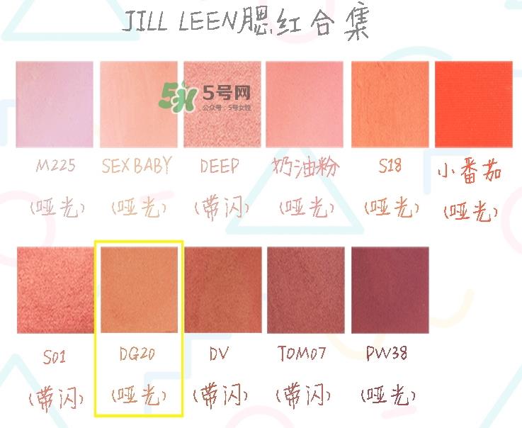 jill leen腮红色号_jill leen腮红试色图 jill leen腮红色号_jill leen腮红试色图