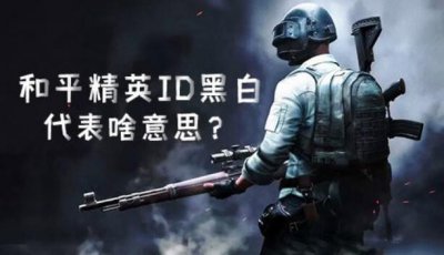 ​和平精英id黑白是什么意思