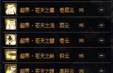 DNF:普雷首饰下95防具重新排名,五套95B的防具差距大吗?