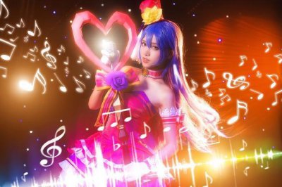 ​王者荣耀王昭君cos，长相天美皮肤白皙，最后一张让人浮想联翩