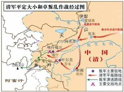 ​清朝平定大小和卓叛乱之战始末