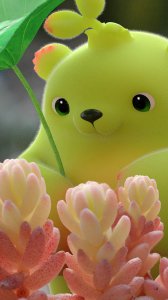 ​关注壁纸533期，超可爱萌芽熊童子，多肉植物动漫壁纸