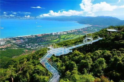​亚龙湾森林公园玻璃栈道，360°感受雨林与大海的魅力！