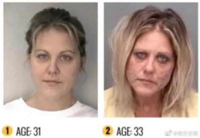 ​吸食毒品后的前后对比令人震惊