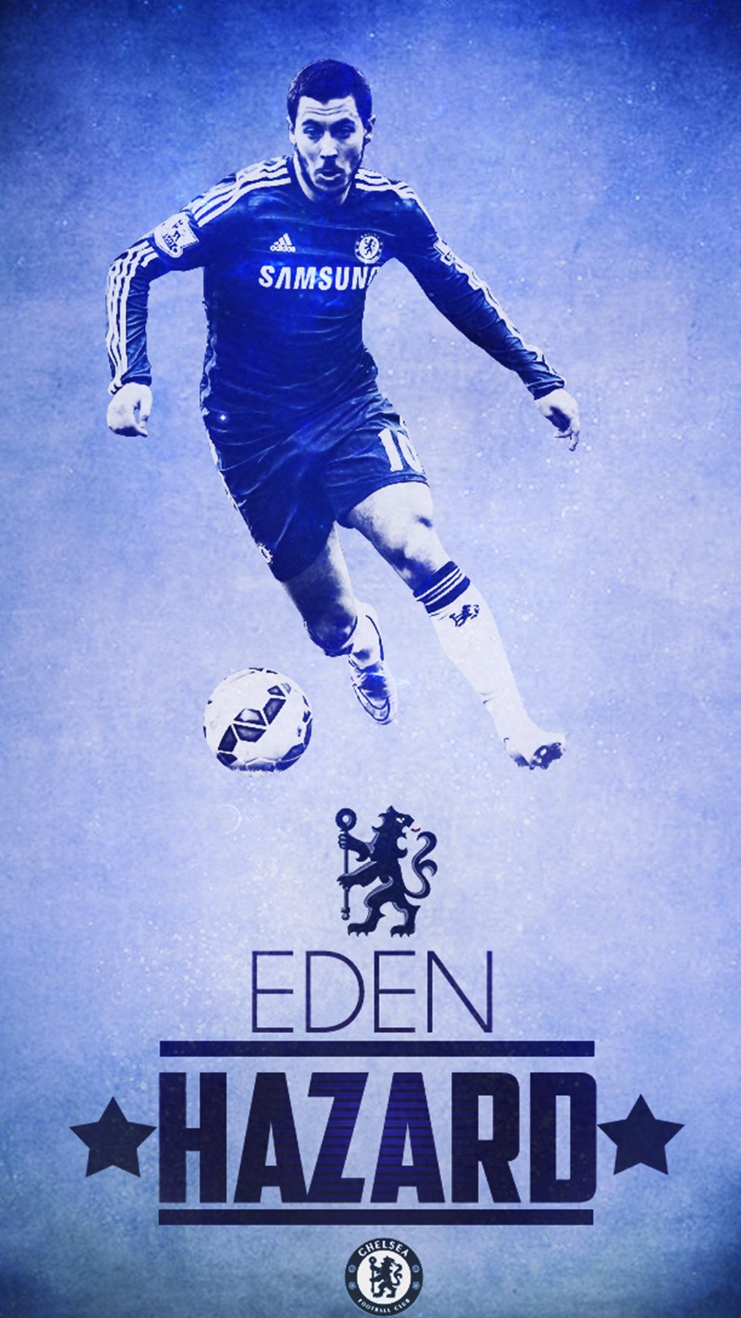 一组切尔西球星阿扎尔的高清手机壁纸