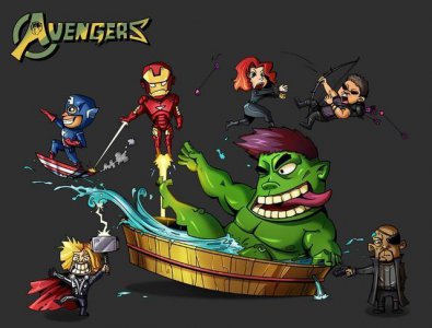 ​超萌Q版复仇者联盟全都在这里啦，收藏画起来