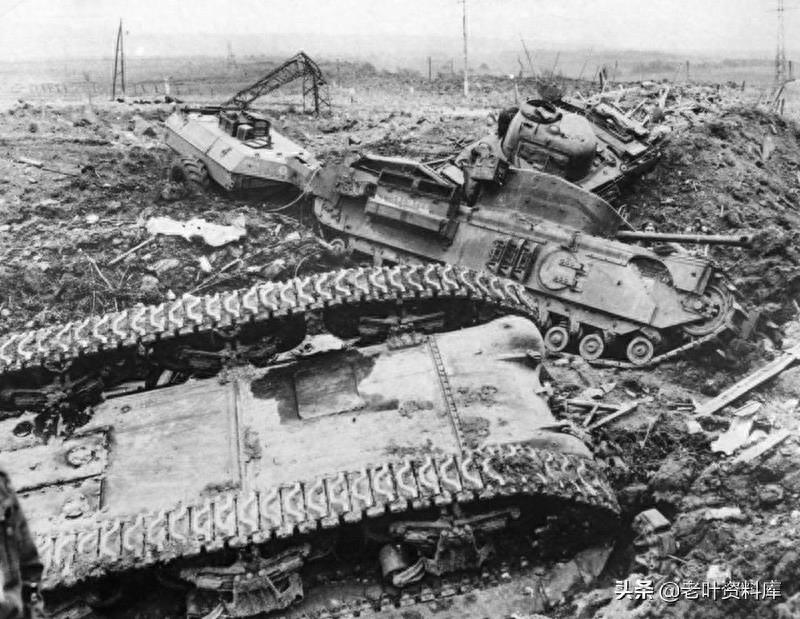 二战中被德军击毁的谢尔曼坦克
