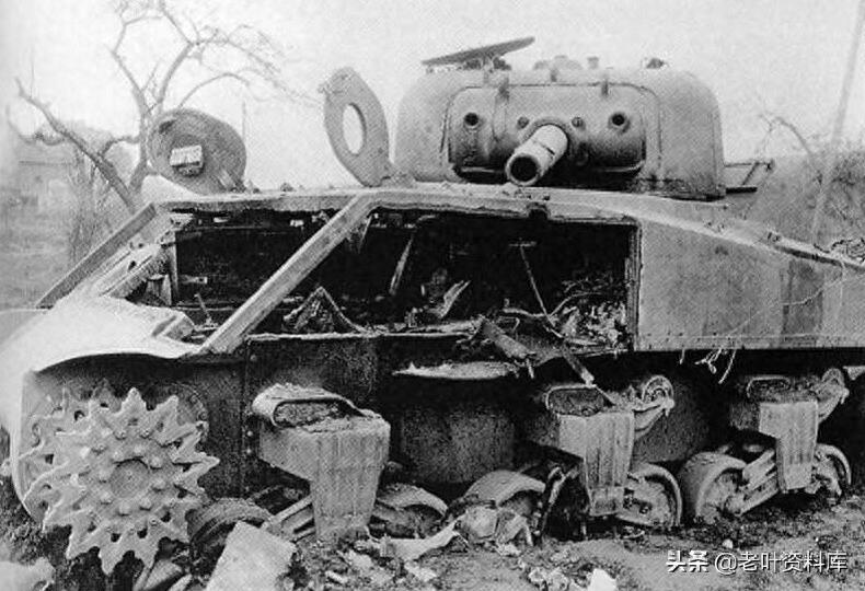 二战中被德军击毁的谢尔曼坦克