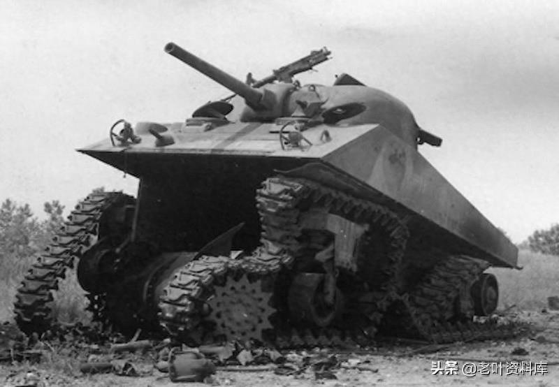 二战中被德军击毁的谢尔曼坦克