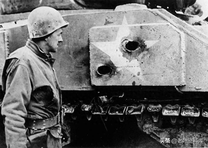 二战中被德军击毁的谢尔曼坦克