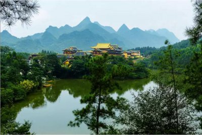 ​唐代皇家风格寺庙上林莲音寺