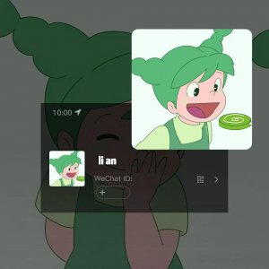 ​绿色系可爱头像太好看啦