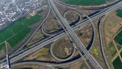 ​航拍郑尧高速与永登高速，区位交通优势凸显