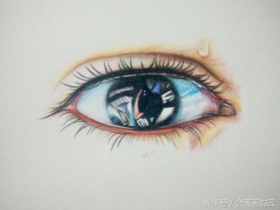 ​彩铅教你怎么画出美美的眼睛