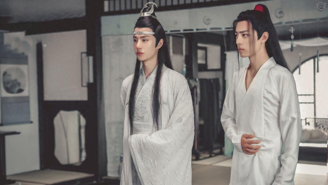 一组《陈情令》蓝忘机和魏无羡高清无水印壁纸，喜欢赶紧保存吧