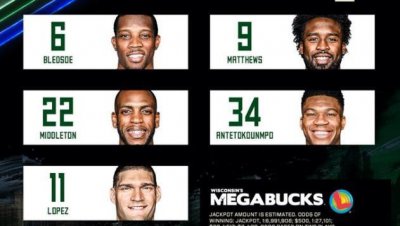 ​雄鹿首发：布莱索、马修斯、米德尔顿、字母哥和洛佩斯