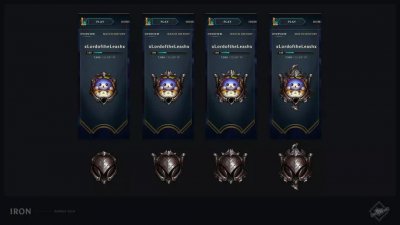 ​LOL：S9段位展示新改动，成长变化，4个阶段4种不同样式！