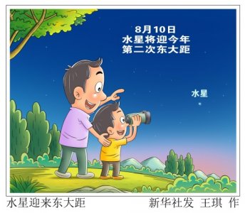 ​（图表·漫画）［星空有约］水星迎来东大距