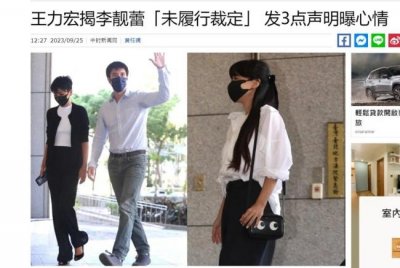 ​王力宏指李靓蕾未履行裁定 希望能尽快见到孩子