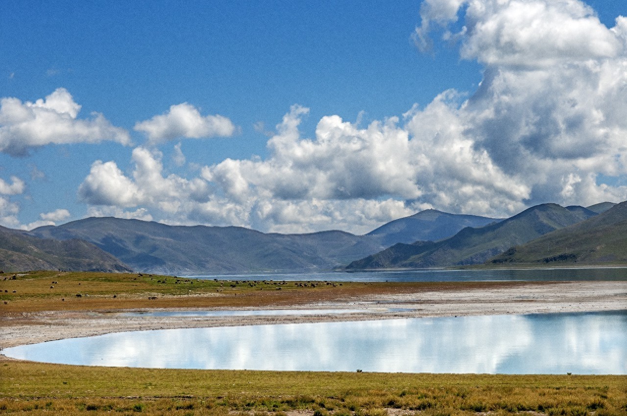 中国西藏：纳木错湖