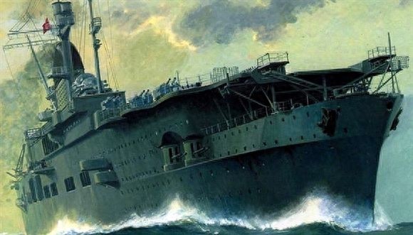 二战德国唯一的航母:“齐柏林伯爵”号,隐身深海近半个世纪