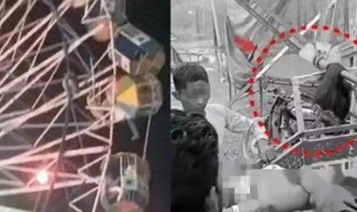 ​惊悚瞬间：13岁女孩摩天轮遭遇恐怖事故，头皮被撕下昏迷