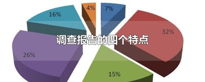 ​调查报告的四个特点