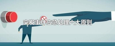 ​突发事件应急处理六大原则