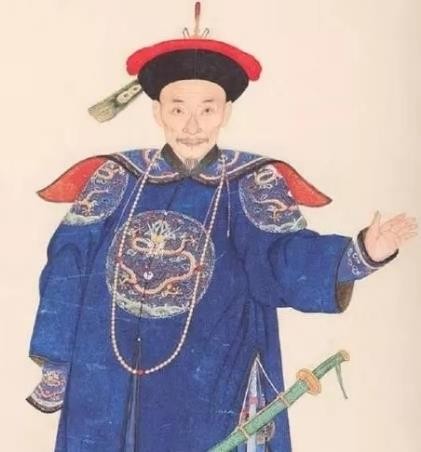 乾隆朝时著名大臣画像,图3是和珅的真实样貌,玉树临风帅气逼人