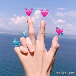 ​一组情侣手势头像，请签收