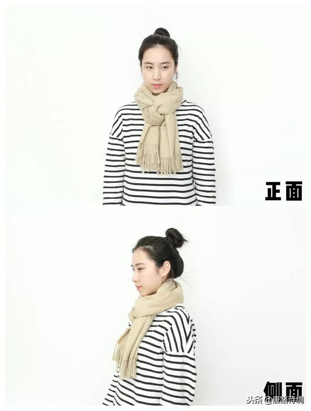 薄围巾的系法图解(保暖还好看的7种系围巾系法一定要学)(21)