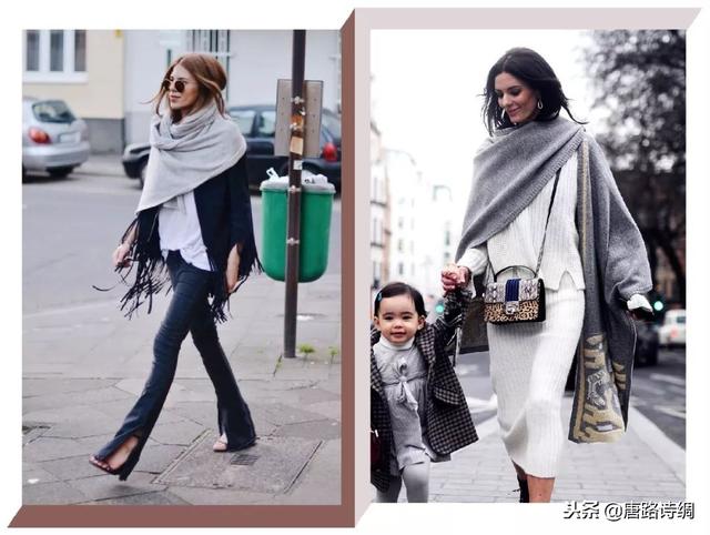 薄围巾的系法图解(保暖还好看的7种系围巾系法一定要学)(5)