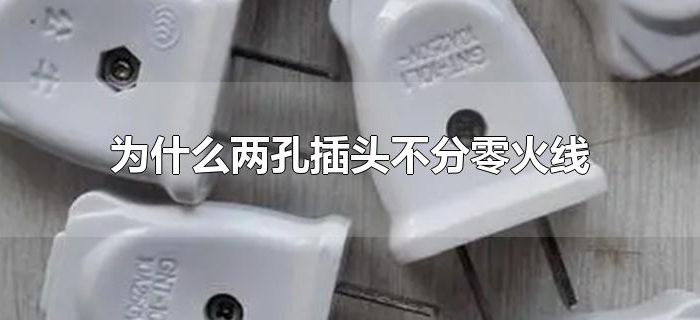为什么两孔插头不分零火线