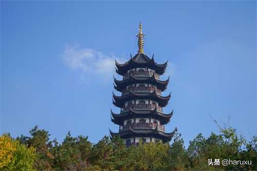 张家港也有香山，比北京香山历史悠久，秋季美如诗画