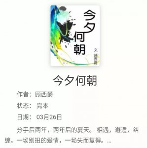 ​一场失而复得的爱情《今夕何朝》