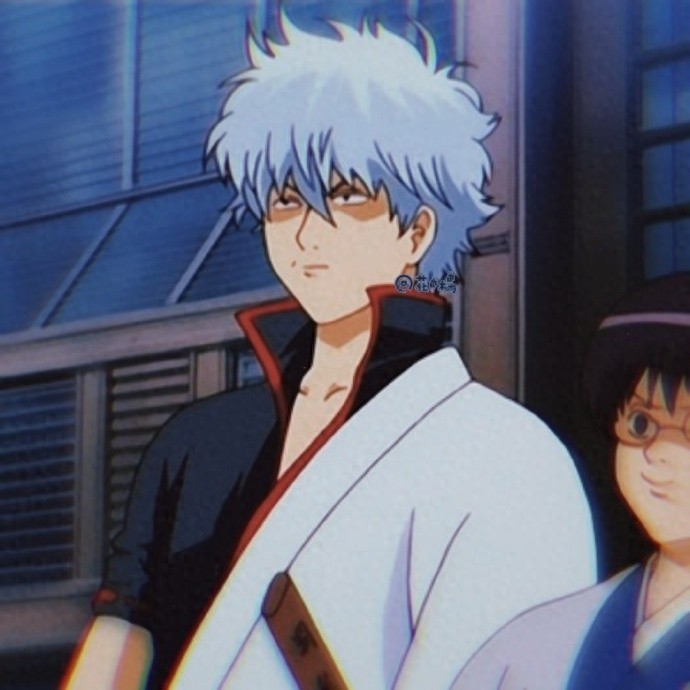 银魂坂田银时男生动漫头像