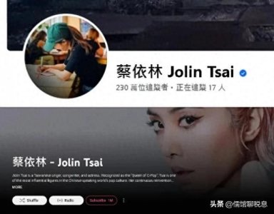 ​蔡依林YouTube频道名称改成大陆拼音，引台湾铁粉破大防！