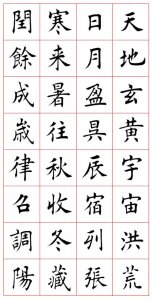 ​当代著名书法家田蕴章楷书《千字文》欣赏