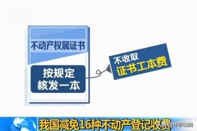 ​不动产登记怎么收取费用？