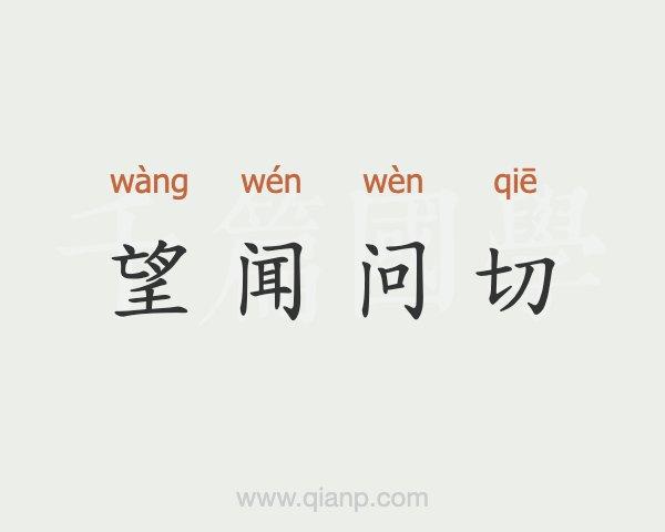 望闻问切的读音(望闻问切的读音是什么)